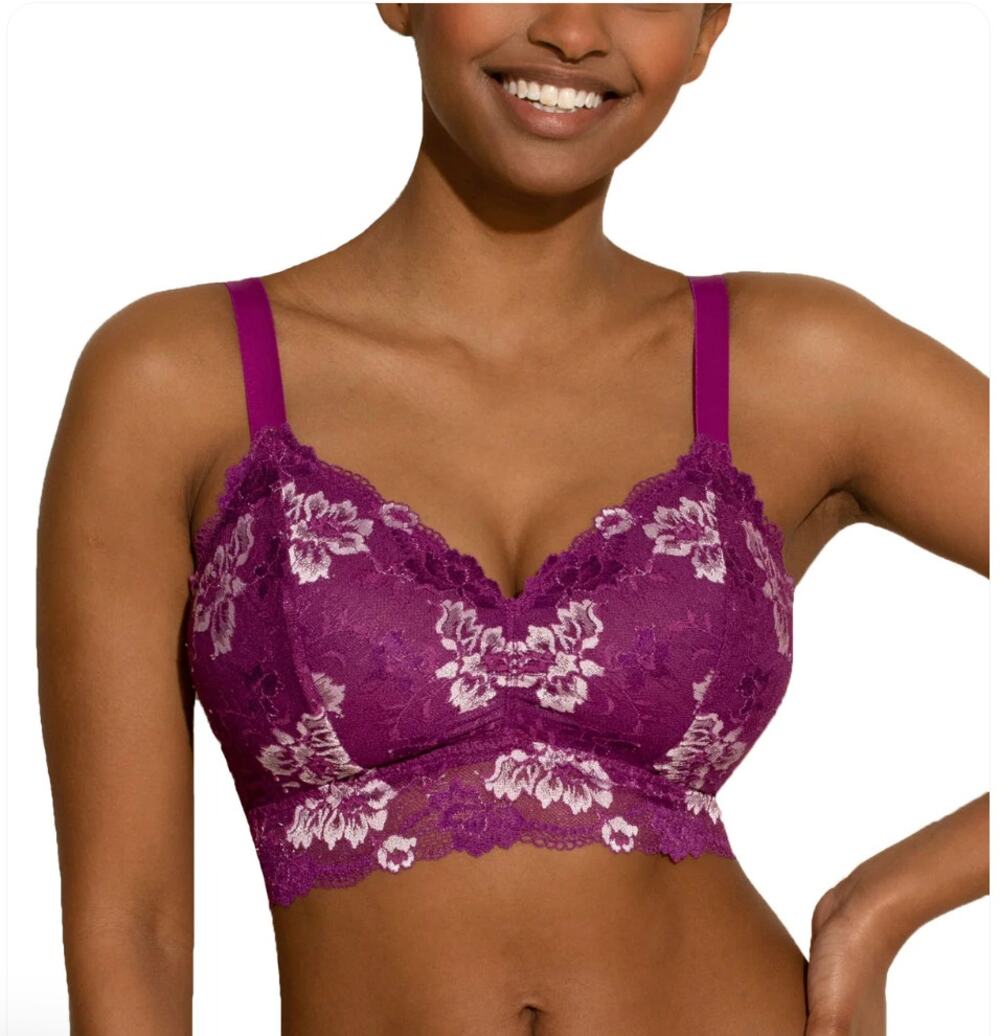Cosabella Savona Longline Bralette Savon1362P swiss beet white 1X NWT